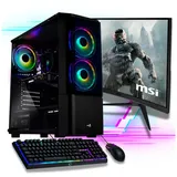 Meinpc AMD Ryzen 7 Set Gaming-PC-Komplettsystem (27,00", AMD Ryzen 7 5700G, Radeon Vega, 32 GB RAM, 2000 GB SSD, Gaming, Gamer, RGB) 32 GB | 2000 GB