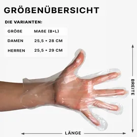 arnomed POLYGLOVE BOX transparent, 100 Stück, Herren