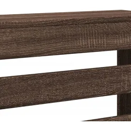 vidaXL Heizkörperverkleidung Braun Eiche 104x20x82 cm Holzwerkstoff