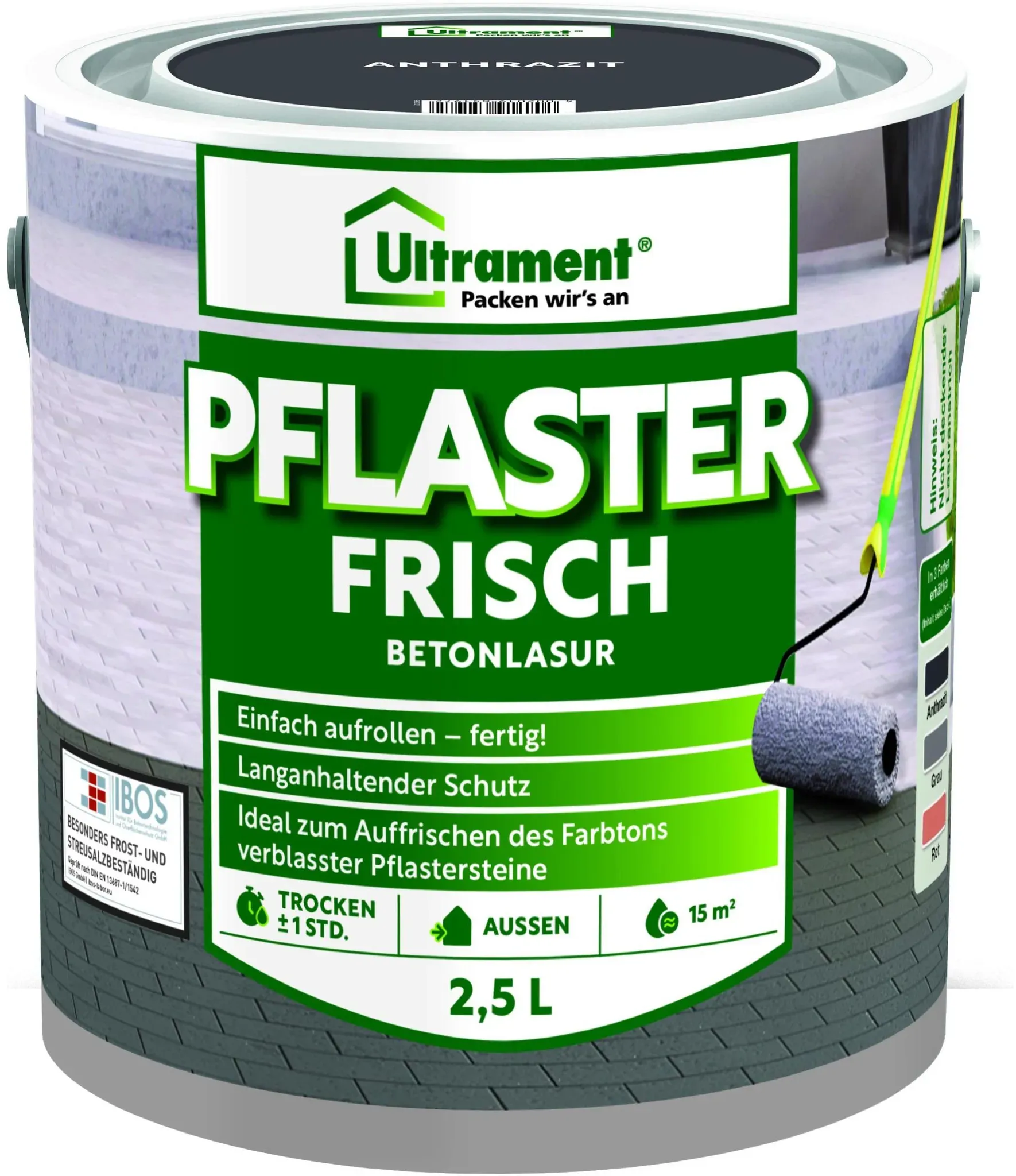 ultrament pflaster frisch anthrazit 2,5
