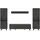 VCM MID.YOU Wohnkombination Linea grau schwarz B/H/T: ca. 331.00x195.00x40.00