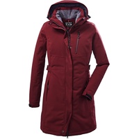 KILLTEC Damen Funktionsparka/Parka mit abzippbarer Kapuze - KOW 165 WMN PRK, weinrot, 44,