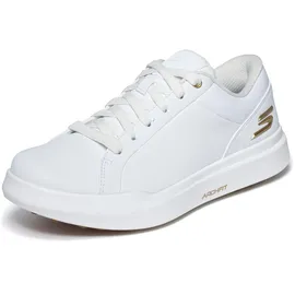 SKECHERS Damen Go Golf Drive 6 Turnschuhe, White/Gold, 37.5 EU