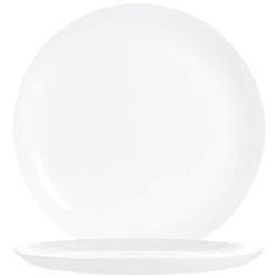 Arcoroc Coupteller »Evolutions White« flach - 25 cm weiß, 25x2x25 cm