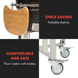 Klarstein Holzkohlegrill Queensize Kamado-Grill schwarz