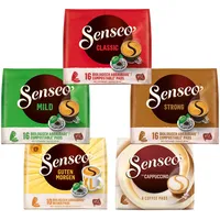 Senseo Pads Mix Box - Probierpaket mit 5 Sorten, 66 Kaffeepads