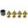 Dynavox Sub-Watt-Absorber 4er Set gold