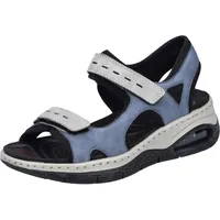 Rieker Damen 67666 Trekkingsandalen, Blau, 41 EU