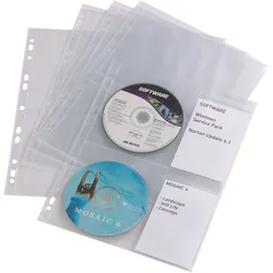 Durable CD/DVD Cover Light M - CD-Umschläge - Kapazität: 4 CD, 4 DVD - durchsich