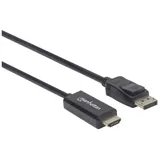 Manhattan DisplayPort / HDMI Adapterkabel 1,00 m Schwarz