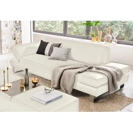 W.Schillig Couch Leder 3-Sitzer Weiß