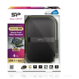 Silicon Power Armor A60 4 TB USB 3.2 schwarz/grün SP040TBPHDA60S3K