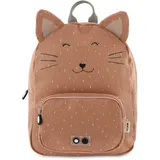 Trixie Rucksack - Rucksack für Kind - für Jungen und Mädchen - Kleiner Turnbeutel, dunkelrosa, 31 x 23 x 10 cm, Mrs Cat