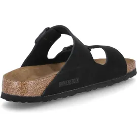 Birkenstock Arizona Weichbettung Veloursleder schmal schwarz 41