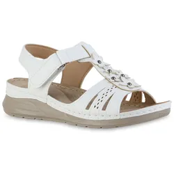 Damen Komfort Sandalen in Weiss