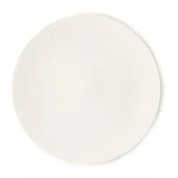 HKliving - Kyoto Teller, Ø 27,5 cm, weiß gesprenkelt