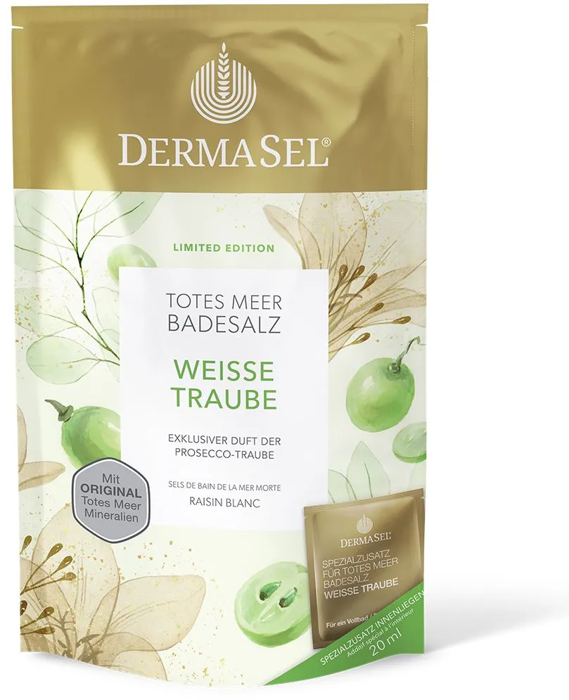 Dermasel® Totes Meer Badesalz Weiße Traube