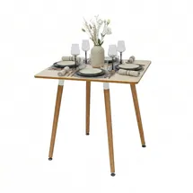 Relaxdays Eckiger Esstisch 75 x 75 x 75 cm bronze