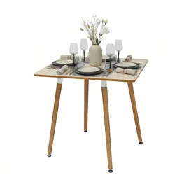 Relaxdays Eckiger Esstisch 75 x 75 x 75 cm bronze
