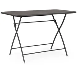 Gartenesstisch Yvonne aus Metall, Anthrazit