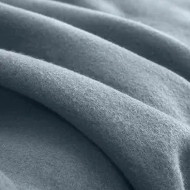 Wometo 2er Set Polar Fleecedecke 130x160 ca. 400g mit Antipilling und Kettelrand grau