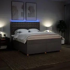 vidaXL Boxspringbett 180 x 200 cm H2 Taupe