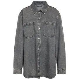 Noisy May Jeansjacke NMALVA L/S DNM SHACKET AZ450MG NOOS grau XS (34)