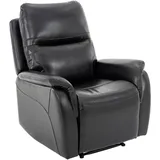 P & B Fernsehsessel, Schwarz, Textil, 86x107x91 cm, Relaxfunktion, Wohnzimmer, Sessel, Fernsehsessel