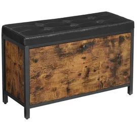 VASAGLE Schuhbank 80 x 51 x 30 cm braun / braun