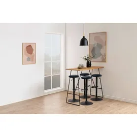 Actona Barhocker Finch 40 x 82 x 40 cm Grau