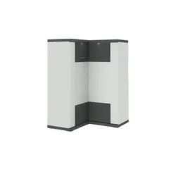 Primo Eck-Highboard   Titan ¦ weiß ¦ Maße (cm): H: 131