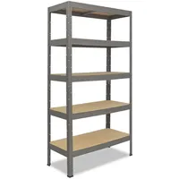 shelfplaza PRO 200x80x60 cm Schwerlastregal in grau mit 5 Böden und 200 kg Traglast pro Boden