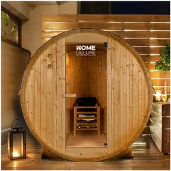 Vorbestellung: Home Deluxe Outdoor Saunafass Lahti M - 2 bis 3 Personen / 3,6 kW   Verfügbar ab 25.05.2025