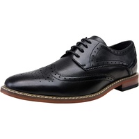 VOSTEY Herren Oxford Business formelle Kleid Schuhe für Herren, Schwarz (schwarz), 49 EU