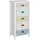 Homcom Kommode, 5 Schubladen Shabby Chic Bunt