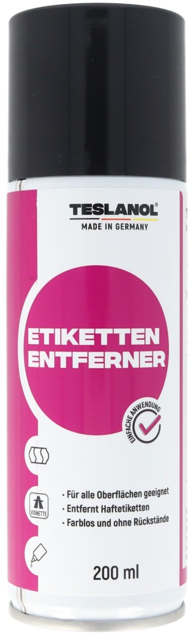 Teslanol Etiketten-Entferner 200ml Label off löst Haftetiketten