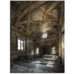 Wandbild ARTLAND "Lost Place Alte Kirche Architektur", braun (farbe bild(er): braun), B:30cm H:40cm, Bilder, als Alubild, Outdoorbild, Leinwandbild in verschied. Größen