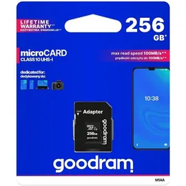 tresice france Goodram Speicherkarte 256 Gb MicroSD 256GB M1aa2560r12