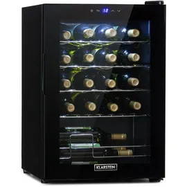 Klarstein Shiraz 20 Uno Weinkühlschrank 53l 20Fl Touch-Bedienfeld 5-18°C Schwarz