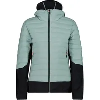 CMP Damen Hybrid Hoodie Jacke (Größe L, tuerkis)