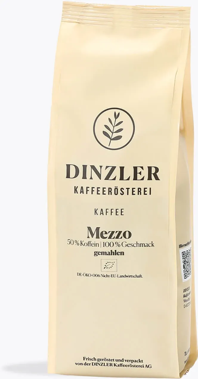 Dinzler Kaffee Mezzo koffeinreduziert Bio 250g