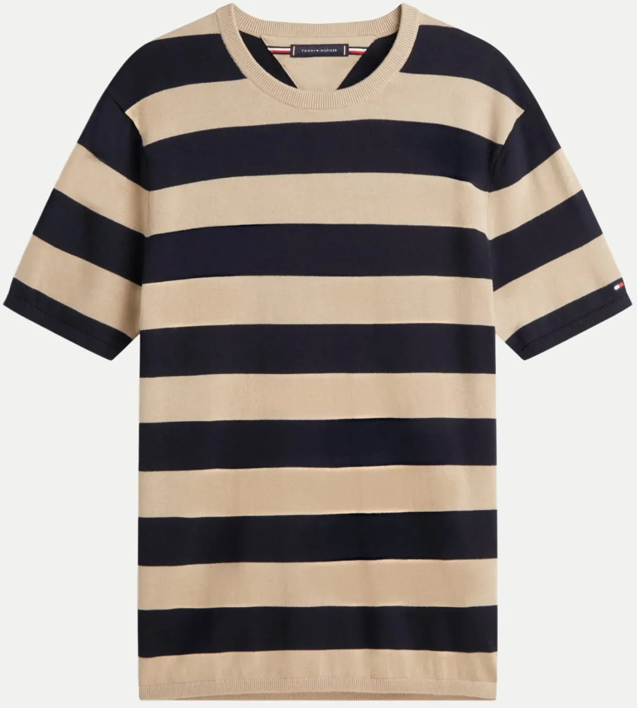 gestreiftes T-Shirt Blau XXL