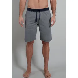 Götzburg Bermudas "Brooklyn", Herren, Gr. 58 (XXXL), N-Gr, blau (blau, mittel, minimal), Single Jersey, Obermaterial: 100% Baumwolle, gemustert, bequem knielang, Hosen Bermudas, Seitentaschen, Baumwolle, locker, atmungsaktiv, pflegeleicht