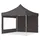 TOOLPORT Faltpavillon 3 x 3 m inkl. 2 Seitenteile Dunkelgrau
