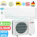 ThermoFlux Mitsubishi Split Klimaanlage Set | MUZ/MSZ-AY25VGKP | 2,5 kW | Quick-Connect