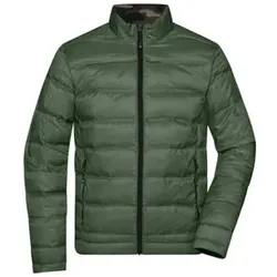Herren Leicht-Daunenjacke JN1150, oliv/camouflage, Größe 3XL - oliv - 3XL