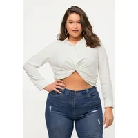 Ulla Popken Hemdbluse in schneeweiß | Gr.: 54-56