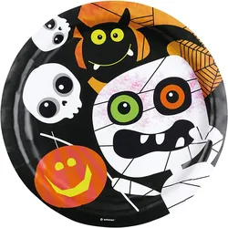 Amscan 998385 - Halloween - Pappteller (8 Stück, 23cm)