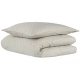 SCHIESSER Punto Gepunktet Beige 135 x 200 cm + 80 x 80 cm