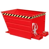 Bauer Kippbehälter Stahlblech 900 mm rot